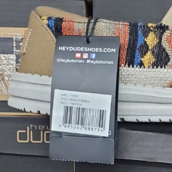 HEY DUDE MENS THAD CHAMBRAY MONTERREY - Picture 4 of 7